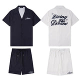 AMIRI BUTTON DOWN SHORT SET