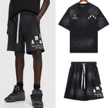 AMIRI STAGGERED LOGO SHORT SET