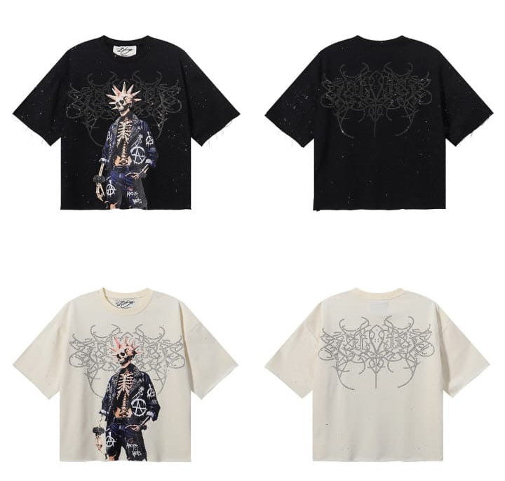 BKYS ROCK F-TERRY CROPPED T-SHIRT