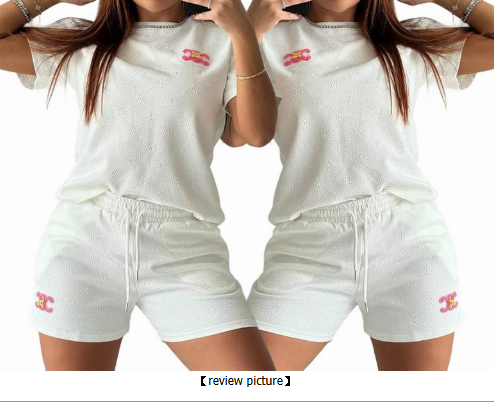 CELINE 2-PIECE WHITE SHORT SET