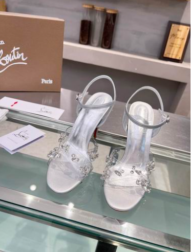 CHRISTIAN LOUBOUTIN QUEEN 100MM SANDAL
