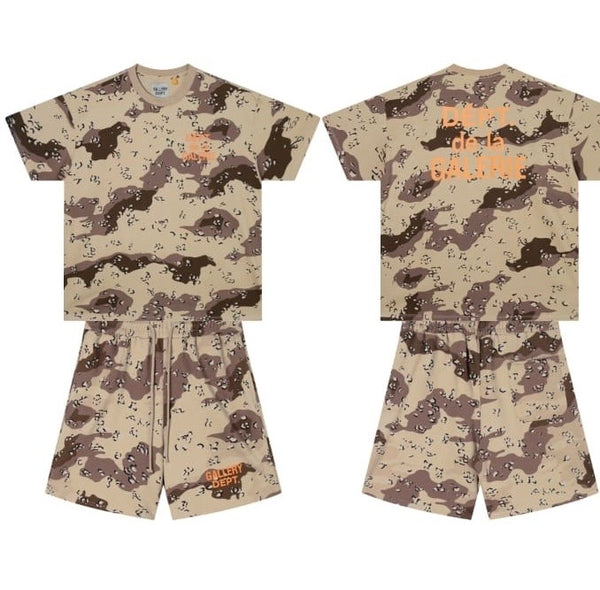 GALLERY DEPATMENT CAMO SHORT SET