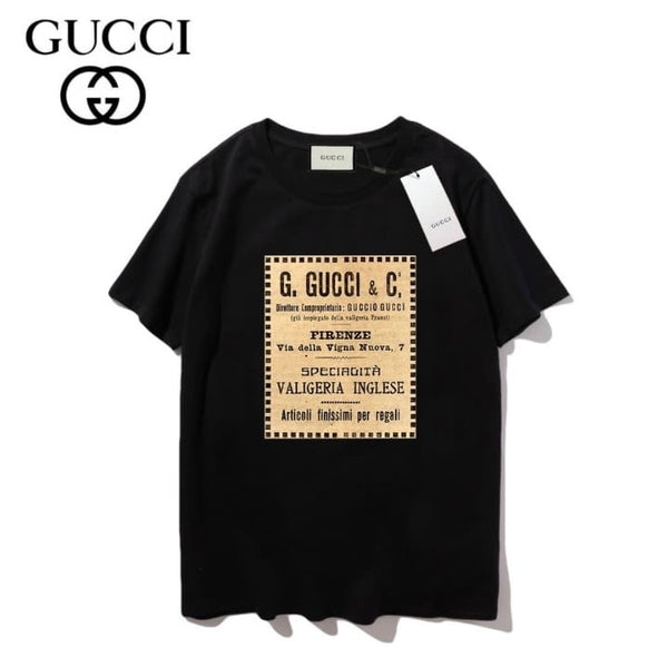 GUCCI COTTON TEE-SHIRT FEATURING A FIRENZE 1921 ARCHIVAL LOGO