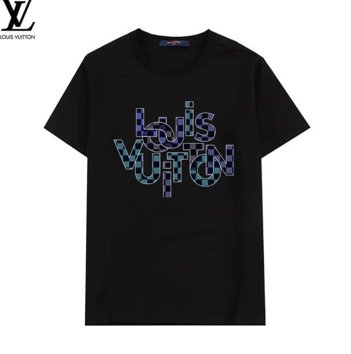 LOUIS VUITTON DAMIER CHECK LOGO T-SHIRT