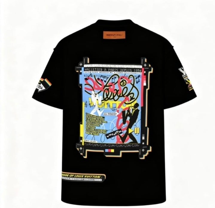 LOUIS VUITTON JAZZ FLYERS COTTON TEE