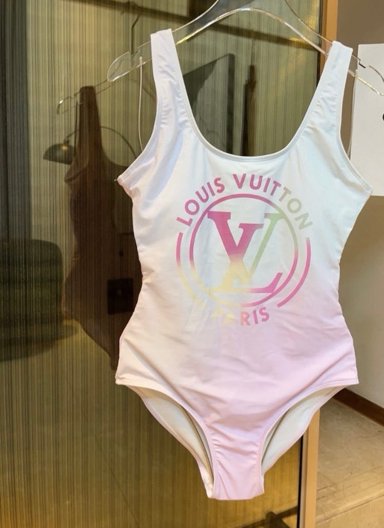LOUIS VUITTON MONOGRAM GRADIENT CUT-OUT ONE-PIECE SWIMSUIT