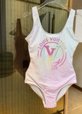 LOUIS VUITTON MONOGRAM GRADIENT CUT-OUT ONE-PIECE SWIMSUIT
