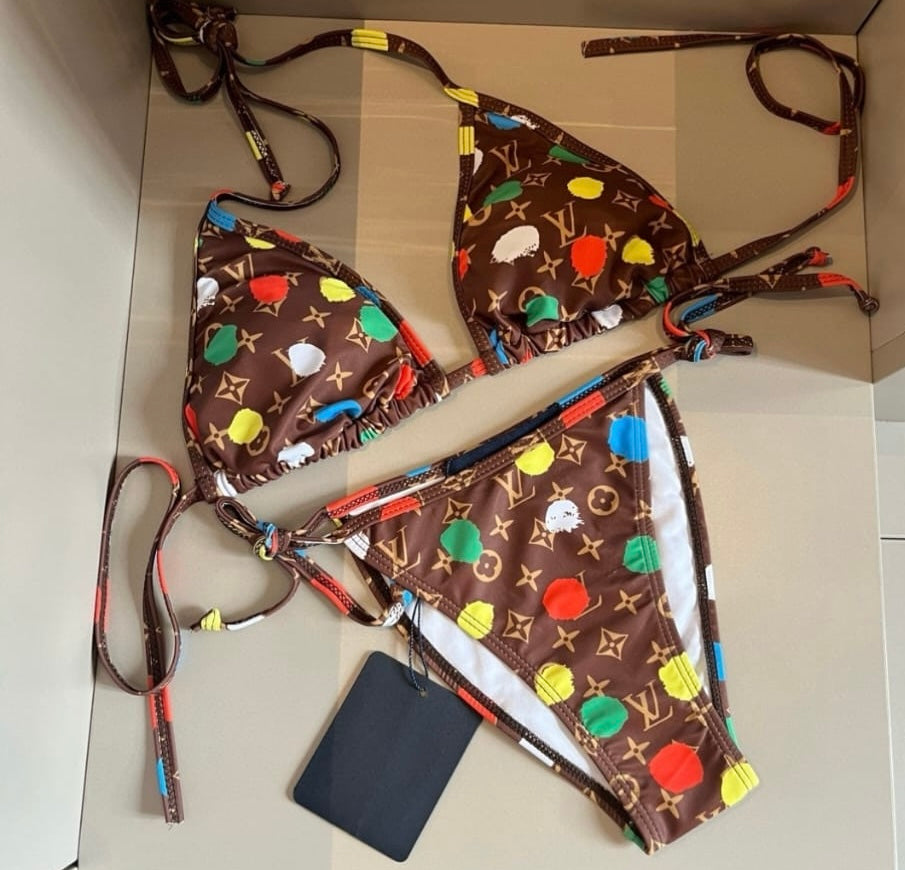 LOUIS VUITTON POLKA MONOGRAM MULTI BIKINI