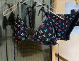 LOUIS VUITTON MULTI-COLOR MONOGRAM TRIANGLE BIKINI
