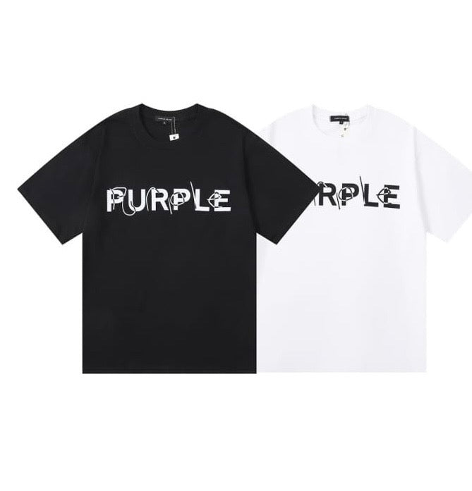 PURPLE LABEL TEXTURED LOGO TEE