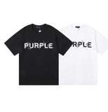 PURPLE LABEL TEXTURED LOGO TEE