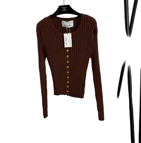 SHIAPIRELLI RIBBED CARDIGAN
