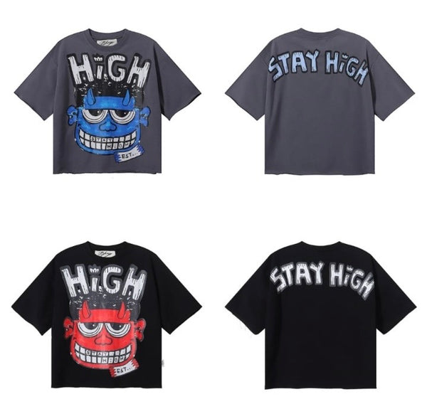 STAY HIGH CROPPED TEE