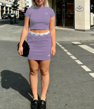 LOVE SET BABY TEE SKIRT SET
