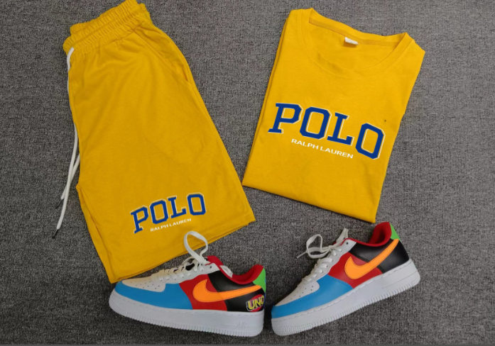 POLO SHORT SET & NIKE AIR FORCE 1 LOW '07 QS "UNO" COMBO