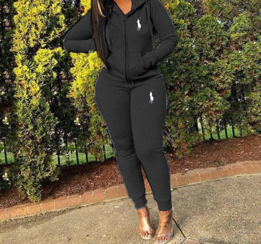 WOMENS POLO 2-PIECE JOGGER SET