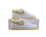 NIKE AIR FORCE 1 LOW UNIVERSITY GOLD SNEAKERS
