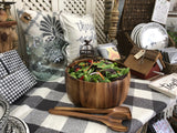 Dragor Large Salad Bowl with Servers